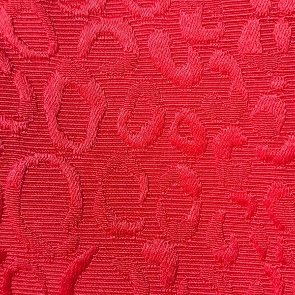 Laura Ashley red Textured zip up blazer, size Large - Picture 2 of 4